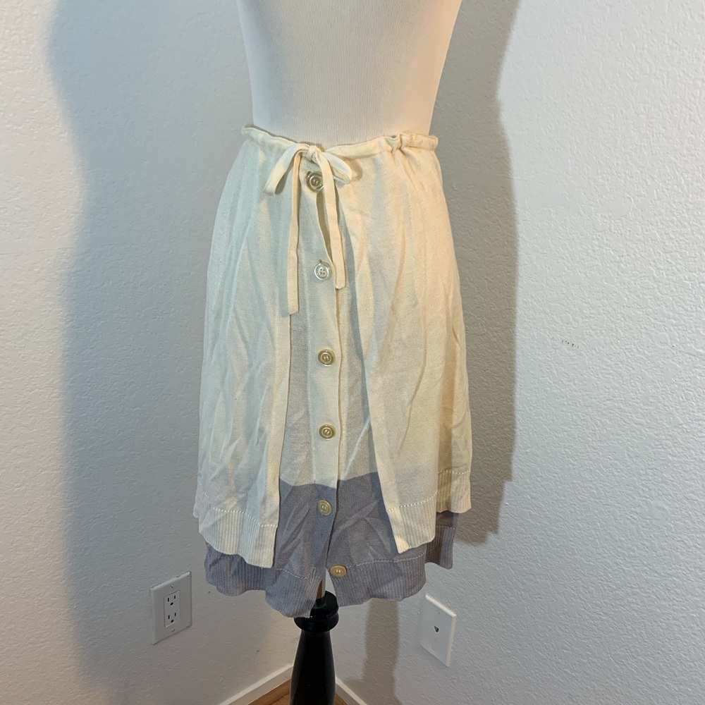 VGUC Angelo Tarlazzi Women’s Button Down Sweater Skirt